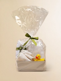 EXCLUSIVELY AT SAKS. A dreamy cloud of soft terry velour essentials are all arranged in a reusable metal tin. Set includes: one hooded baby towel, 2 baby bibs, 2 wash clothes, 2 burp cloths and an adorable rubber duck. Cotton binding on hooded towel and bibs Cotton Machine wash Imported EXCLUSIVELY AT SAKS. A dreamy cloud of soft terry velour essentials are all arranged in a reusable metal tin. Set includes: one hooded baby towel, 2 baby bibs, 2 wash clothes, 2 burp cloths and an adorable rubber duck. Cotton binding on hooded towel and bibs Cotton Machine wash Imported
