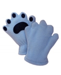 Easy to get on, these ThinsulateTM lined fleece mittens are adorable and warm! Bring out the bear cub in every kid! Easy to get on, these ThinsulateTM lined fleece mittens are adorable and warm! Bring out the bear cub in every kid!