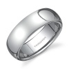 Tungsten Carbide Men's Plain Dome Wedding Band Ring Sz 9.0