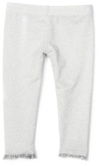 Blue Pearl Baby-girls Infant Silver Metallic Legging with Trim, Silver, 12 Months Blue Pearl Baby-girls Infant Silver Metallic Legging with Trim, Silver, 12 Months