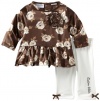 Calvin Klein Baby-Girls Infant Flower Print Top With Legging