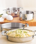 Every cook and kitchen deserves All-clad cookware.  Perfect for serving or reheating soups, sauces or stews, the high-quality stainless steel surface ensures a polished, easy to maintain surface. Easy-grip signature handles on either side. Lifetime warranty.