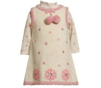 Bonnie Jean Girls 2-6X Snowflake Applique Sweater Knit Jumper Set, Ivory, 4T Bonnie Jean Girls 2-6X Snowflake Applique Sweater Knit Jumper Set, Ivory, 4T