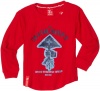 LRG - Kids Boys 2-7 Long Sleeve Little Chemical Living Thermal Shirt, Red, 5