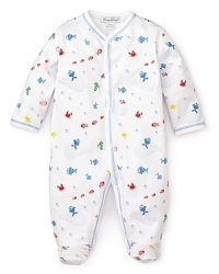 Kissy Kissy Infant Girls' Ocean Amigos Footie Sizes 0-9 Months Kissy Kissy Infant Girls' Ocean Amigos Footie Sizes 0-9 Months