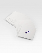 Put your best foot forward with these thoughtful, hand-pressed thank-you notes featuring an original Charles Fradin illustration. High-quality cotton paper is folded over to create a thoughtful, highly personal card. Includes 8 cards and matching envelopes High-quality 110 lb. cotton paper Folded: 4¾ X 4¾ Made in USA 