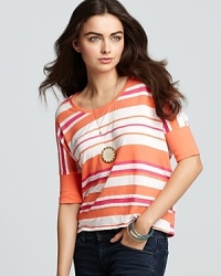Michael Stars Tee - Striped Scoop Neck Michael Stars Tee - Striped Scoop Neck