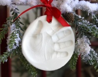 Child to Cherish Marshmallow Clay Handprint Ornament Child to Cherish Marshmallow Clay Handprint Ornament