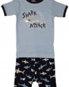 Hatley Boys 2-7 Short Pajama Set, Sharks, 5