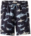 Hatley Boys 2-7 Swim Trunk, Sharks, 6