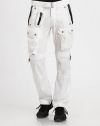 Rendered in a breathable cotton-nylon blend, this sporty convertible pant can be dually worn as a short with an easy zip of the leg to accommodate any excursion in perfect comfort.Belted waist with roller buckleZip flyZippered side slash, back flap pocketsOversized snap-flap pocketsInseam, about 3175% cotton/25% nylonMachine washImported