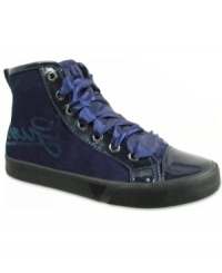 Treat her feet in these Lavish hi-tops from Guess. Treat her feet in these Lavish hi-tops from Guess.