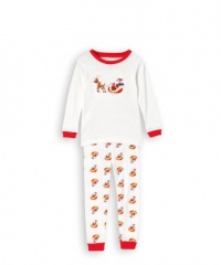 Leveret Santa On A Sleigh 2 Piece Pajama 100% Cotton (Size 6M-5T) *Christmas Collection* Leveret Santa On A Sleigh 2 Piece Pajama 100% Cotton (Size 6M-5T) *Christmas Collection*
