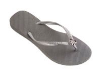 Havaianas Women's Slim Crystal Harmony Flip Flop,Grey/Silver,37/38 BR/7-8 M US Havaianas Women's Slim Crystal Harmony Flip Flop,Grey/Silver,37/38 BR/7-8 M US