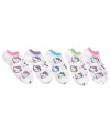 Hello Kitty Medley 5-Pack Low-Cut Socks (Sizes 6 - 11) - white, 6 - 8