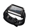 JK Black Adjustable-length Wide Sport Strap Watch Band for Ipod Nano 6th Generation