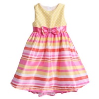 Nannette Girls 2-6X Shangtung Printed Dress, Pink, 4T Nannette Girls 2-6X Shangtung Printed Dress, Pink, 4T