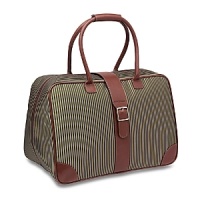 Wings Stripe, Hartmann's newest luxury designer collection, complements the original signature Diamond Jacquard pattern. The fabric is treated with a durable water-repellent finish for lasting protection. The 400 denier 100% nylon packcloth lining is treated to repel moisture and stains. This fashion forward striped design in hues of gold and black is accented with cognac belting leather and polished brass hardware. Wings Stripe, Hartmann's newest luxury designer collection, complements the original signature Diamond Jacquard pattern. The fabric is treated with a durable water-repellent finish for lasting protection. The 400 denier 100% nylon packcloth lining is treated to repel moisture and stains. This fashion forward striped design in hues of gold and black is accented with cognac belting leather and polished brass hardware.