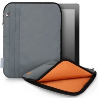 CaseCrown Faux Suede Zip Sleeve Case (Gray) for iPad 4th Generation with Retina Display, iPad 3 & iPad 2 CaseCrown Faux Suede Zip Sleeve Case (Gray) for iPad 4th Generation with Retina Display, iPad 3 & iPad 2