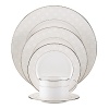 Carling Way - a beautiful tone on tone design of classic caning. Features a platinum rim on white bone body. Not only is cane a classic decorating element, but it is featured in Kate's handbag line and the Kate buyer will surely recognize this classic element as quintessentially Kate.