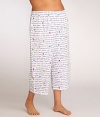 Sip Of Summer Capri Pajama Pants Plus Size