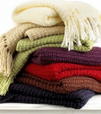 Martha Stewart Textured Yarn 50 x 60 Throw Chocolate Martha Stewart Textured Yarn 50 x 60 Throw Chocolate