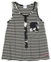 Inspire bold fashion choices with this striped and floral printed tank from Roxy.