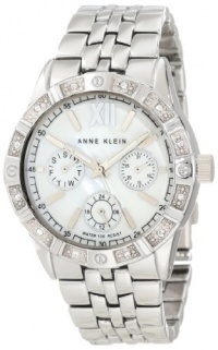 Anne Klein Women's AK/1001MPSV Swarovski Crystal Accented Silver-Tone Watch