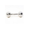 Areaware Harmony Ball Barbell Rattle Silver
