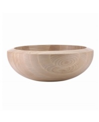 A smooth, minimalist shape highlights the beauty of solid ash in this Torq White Woods bowl. Use as a centerpiece or for serving salad, pasta or whole fruit. From Dansk's collection of serveware and serving dishes. (Clearance)
