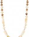 Kenneth Cole New York Urban Naturals Ivory Geometric Bead Long Necklace, 39