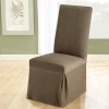 Sure Fit Stretch Pique 2 Knit Dinning Room Chair Slipcover, Taupe