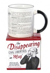 Disappearing Civil Liberties Mug Disappearing Civil Liberties Mug