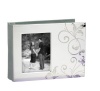 Hortense B. Hewitt Wedding Accessories, Guest Book, Silver-Plated, 7.675-Inches x 5.5-Inches