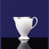 A sparkling complement to your silver serveware, this service mixes and matches perfectly with a wide color palette. Bone china. A sparkling complement to your silver serveware, this service mixes and matches perfectly with a wide color palette. Bone china.