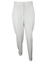 Stella Mccartney Womens Creased Cuffed Taper Leg Wool Pants