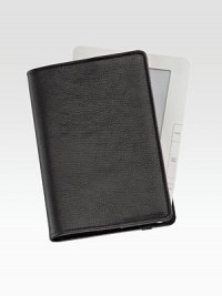 A handmade leather case conveniently holds and protects your Amazon Kindle or Barnes & Noble Nook with elasticized, leather-covered corner bands. Handmade in leather Elastic strap Organizing pocket 5¾W X 8¼H Made in USA A handmade leather case conveniently holds and protects your Amazon Kindle or Barnes & Noble Nook with elasticized, leather-covered corner bands. Handmade in leather Elastic strap Organizing pocket 5¾W X 8¼H Made in USA