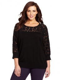DKNYC Women's Plus-Size 3/4 Sleeve Boatneck Pullover Sweater DKNYC Women's Plus-Size 3/4 Sleeve Boatneck Pullover Sweater