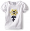 Hartstrings Baby-Girls Infant Jersey Short Sleeve T-Shirt, White, 12 Months