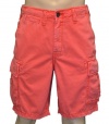 True Religion Brand Jeans Men's Samuel Cargo Shorts Red