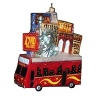 Give a nod to the famous NYC sights atop a NYC tour bus with this glass holiday ornament from Kurt Adler.