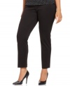 Lend a sophisticated feel to your casual style with Charter Club's plus size straight leg pants.