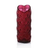 Covered with a thousand hearts sculpted on the crystal in a raised pattern, this vase is the perfect symbol of love, and named, appropriately, Amour or Love. Created in the rich color of rouge a l'or, the Amour vase evokes passion, emotions & love, making it the ideal gift for a loved one.
