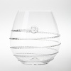 Mouth-blown by artisans in the hills of Prague, this stemless wine glass is especially thin, making it an unexpected pleasure to drink from. Being handmade, no two pieces of Juliska are identical.