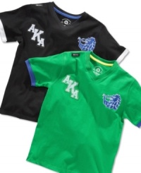 Add some prep to his step. These v-neck tees from Akademiks are perfect for refining his casual style. Add some prep to his step. These v-neck tees from Akademiks are perfect for refining his casual style.