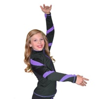ChloeNoel Purple Spiral Ice Skating Jacket Adult M ChloeNoel Purple Spiral Ice Skating Jacket Adult M
