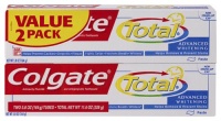 Colgate Total Advanced Whitening Paste Toothpaste Twin Pack, 11.60-Ounce total Colgate Total Advanced Whitening Paste Toothpaste Twin Pack, 11.60-Ounce total