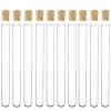 10 Pack - 6-inch, 16x150mm Glass Test Tubes with Cork Stoppers