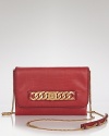 Gleaming chain links meet glossy leather on this MARC BY MARC JACOBS crossbody, styled to go day-to-out all night.