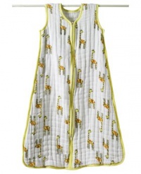 Cozy Slumber Muslin Four Layer Sleeping Bag, Jungle Jam - Giraffe, Small / 10-18 Lbs Cozy Slumber Muslin Four Layer Sleeping Bag, Jungle Jam - Giraffe, Small / 10-18 Lbs